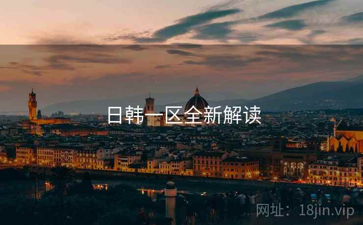 日韩一区全新解读 日韩一区全新解读